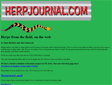 Tablet Screenshot of herpjournal.com